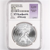 2014 Signed ASE NGC MS70