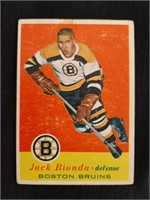 1957-58 Topps NHL Jack Bionda Card #2