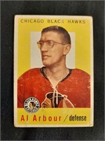 1959-60 Topps NHL AL Arbour Card # 35