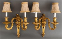French Late Regence Style Two Light Sconces, 2
