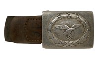 WWII German Aluminum Luftwaffe Belt Buckle 1936