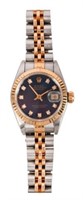 18k & SS Oyster Perpetual Date Just Ladies Rolex