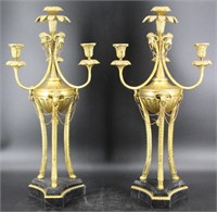 Pair of Maitland-Smith Style Candelabra