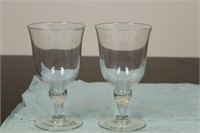 Lot of 2 Glass Tumblers