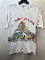 Vintage I Survived China Cycling Shirt