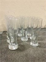10 Pilsner Beer Glasses