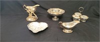 Silver Plate Condiments and Serving Dishes