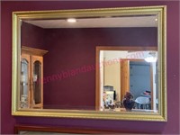 Gold frame wall mirror 27x39 (beveled)