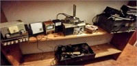 SHELF- HAM RADIO EQUIPMENT, ETC.