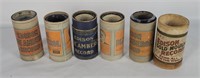 5 Antique Edison Record Cylinders