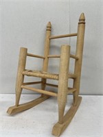 Doll size rocking chair