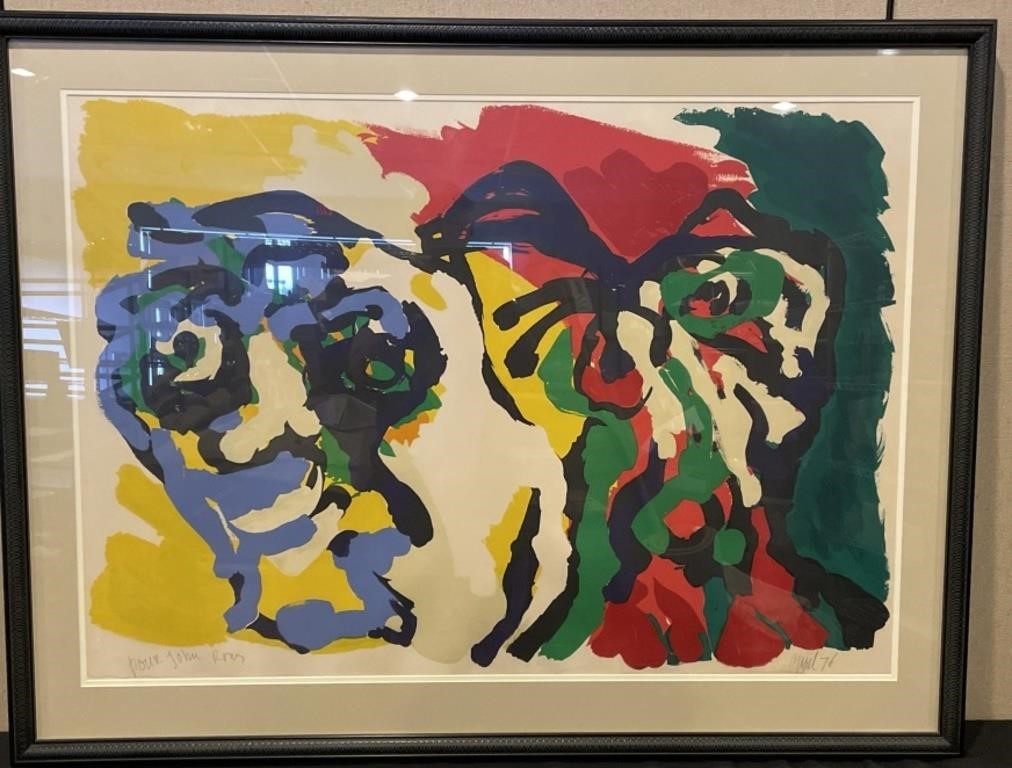 Karel Appel Signed Original Lithograph - 1976