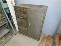 Metal Work Cabinet w/ Contents
