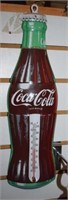 Coca Cola Metal Bottle-Shaped Thermometer
