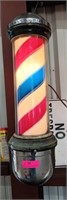 Illuminated barber pole 27" works