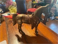 VINTAGE METAL CARNIVAL HORSE FIGURE