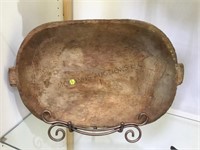 Antique One pc Wood trencher dough bowl, , 22.5 x