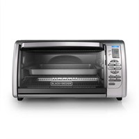 1500 W 6-Slice Stainless Steel Toaster Oven
