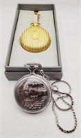 (H) Goldtone and Silvertone Pocket Watches -