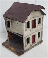Folk Art Bird House. Measures approximately 13"