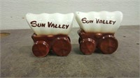 Pair of Vintage Wagon Shakers