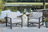 ASHLEY FYNNEGAN PAIR OF OUTDOOR LOUNGE CHAIRS