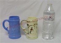 Antique National Glass Serenade Troubadour Mugs
