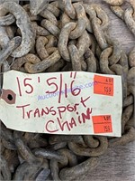15 foot 5/16” transport chain
