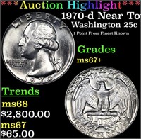 ***Auction Highlight*** 1970-d Washington Quarter