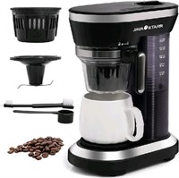 JAVASTARR Grind and Brew Coffee Maker, 2-In-1 One
