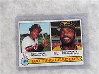 1979 Topps Baseball Card #1 '78 Batting Leaders