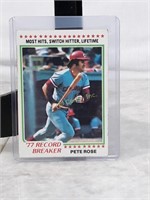 1978 Topps Baseball Card #5 - Pete Rose