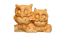 A Pair of Carved Owl