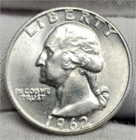 1962-D Washington Quarter MS66+