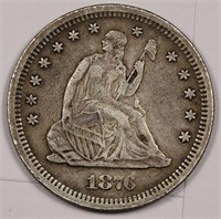 1876 s Seated Liberty Quarter