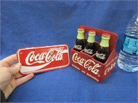 heavy resin coca-cola figurine & license plate