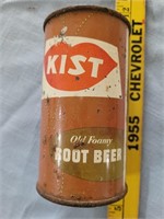 KIST ROOT BEER old flat top steel soda can