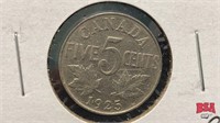 1925 Canadian nickel
