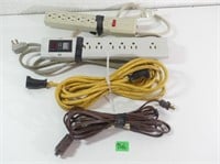 Extension Cords and Power Bar, used
