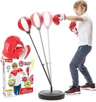 Whoobli Punching Bag for Kids with Gloves