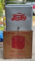 Vintage Embossed Pepsi Cola Chest Cooler
