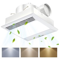 FASDUNT Bathroom Exhaust Fan with Light, 30W 110 C