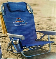 Tommy Bahama Beach Chair, Aluminum, Blue Sailfish