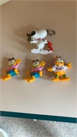 Snoopy Valentine Keychain and Garfield Toy