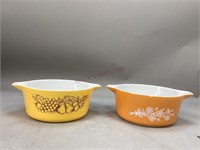 Pyrex Butterfly Gold & Old Orchard Casserole Dish