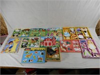 LARGE ASSORTMENT OF MELISSA & DOUG PUZZLES, ETC