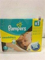 PAMPERS SWADDLERS  8-14LB
