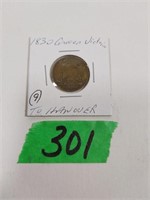 1830 Token Queen Victoria Future Ascension