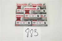 25RNDS/5BOXES OF WINCHESTER SUPER X 20GA 3/4OZ 2.7