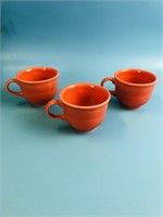 Fiesta Set of 3 Tea Cup Orange